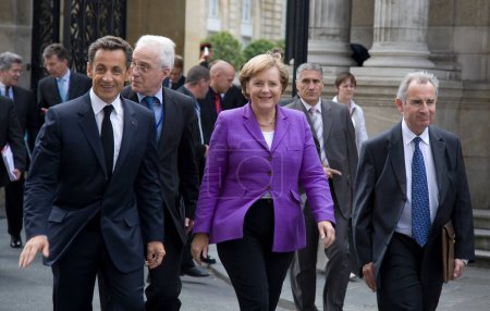 Téléchargez les photos : Nicolas Sarkozy et Angela Merkel - en image libre de droit
