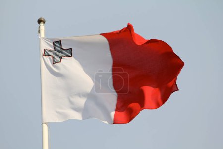 Photo for Maltese Flag against sky - Royalty Free Image