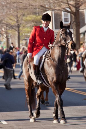 Photo for Middleburg hunt in traditional parade - Royalty Free Image