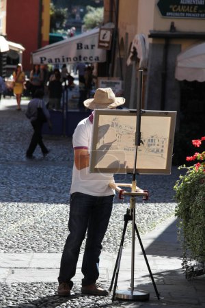 Photo for Man painting on the street - Royalty Free Image