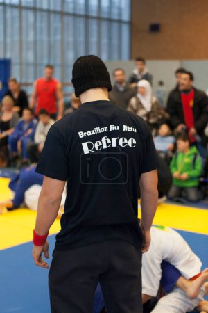 Photo for Brasilian jiu jitsu referee - Royalty Free Image