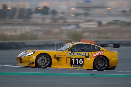 Photo for Racing speed car at 24 Hour Race at Dubai Autodrome on January 14, 2012 - Royalty Free Image