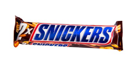 Photo for Snickers on white background - Royalty Free Image