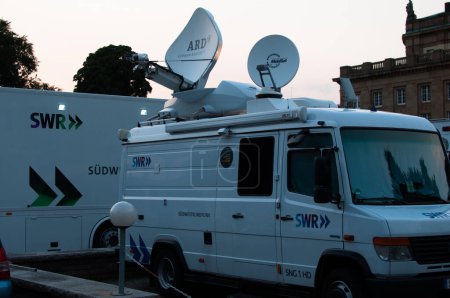 Photo for Broadcast Truck of SWR in Stuttgart, Germany - Royalty Free Image