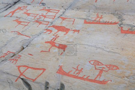 Téléchargez les photos : Sculptures rupestres en Alta, la Norvège - en image libre de droit