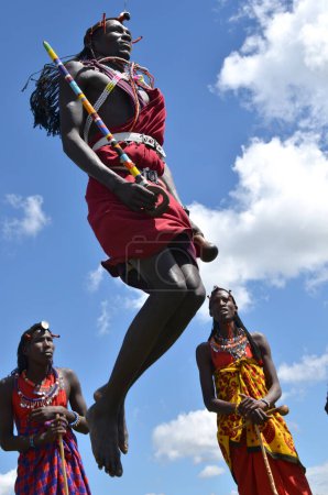 Photo for Masai women, travel place on background - Royalty Free Image