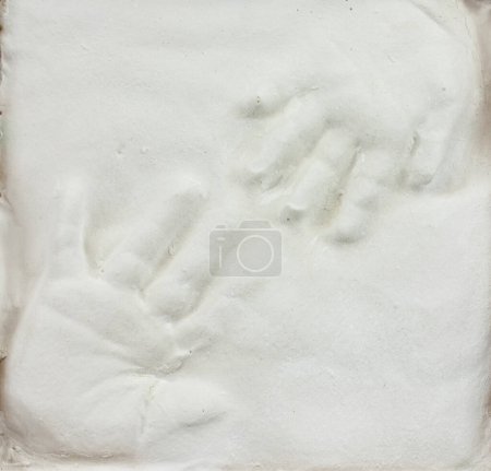 Photo for "Children's hand prints , 3d image - Royalty Free Image