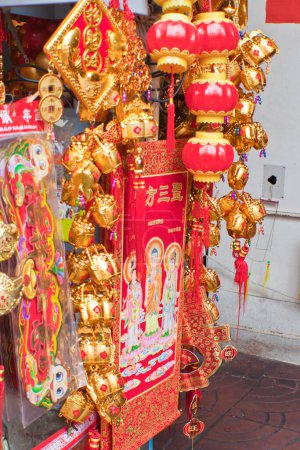 Téléchargez les photos : BANGKOK, Chinatown, THAÏLANDE - 10 février : Traditions du Nouvel An chinois Célébrations du Nouvel An chinois le 10 février 2013 à BANGKOK - en image libre de droit