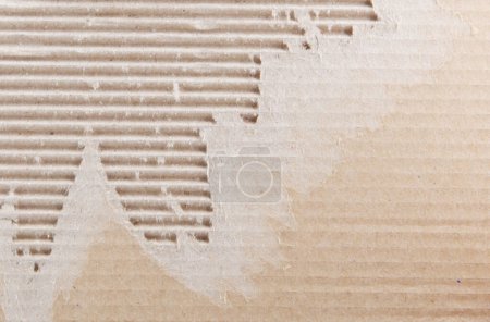 Photo for Close-up view of brown cardboard texture - Royalty Free Image