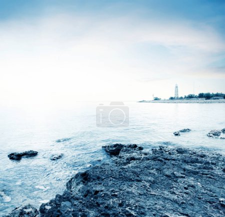 Photo for Beautiful view of magical seascape. travel background - Royalty Free Image