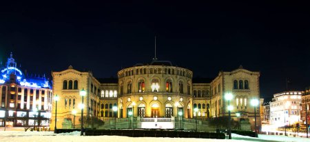 Photo for Norwegian parliament Stortinget in Oslo, Norway - Royalty Free Image