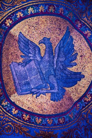Photo for "Eagle Mosaic Saint Mark's Basilica Venice Italy" - Royalty Free Image