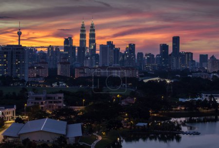 Photo for Kuala Lumpur Skyline in Malaysia - Royalty Free Image