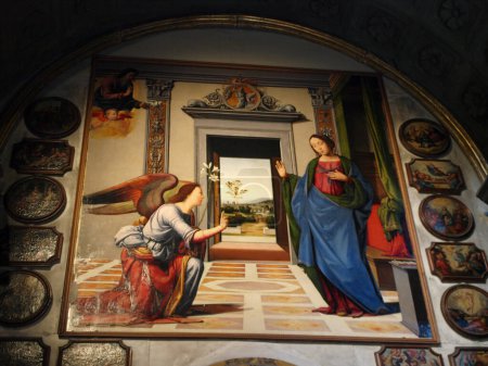 Foto de Volterra, vista del interior de la catedral - Imagen libre de derechos