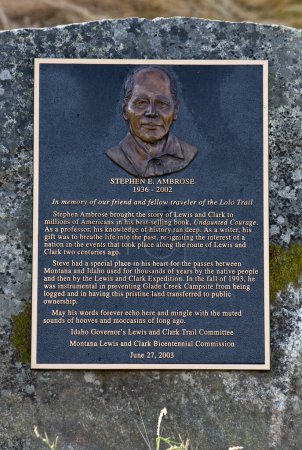 Photo for Stephen Ambrose Monument, close up - Royalty Free Image