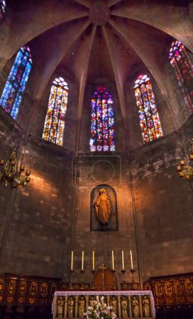Téléchargez les photos : Basilique de l'autel Sainte-Marie-de-Pin, Barcelone, Catalogne Espagne - en image libre de droit
