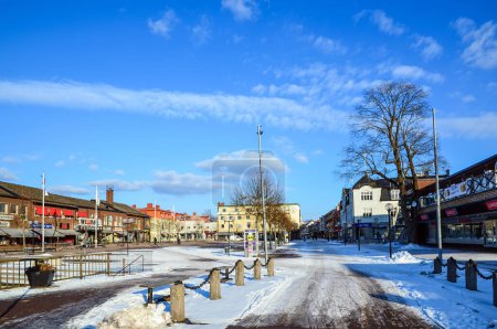 Photo for Swedish small town square - Royalty Free Image