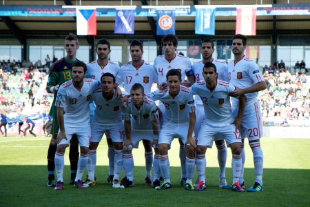 Téléchargez les photos : Espagne - République tchèque match de football - en image libre de droit