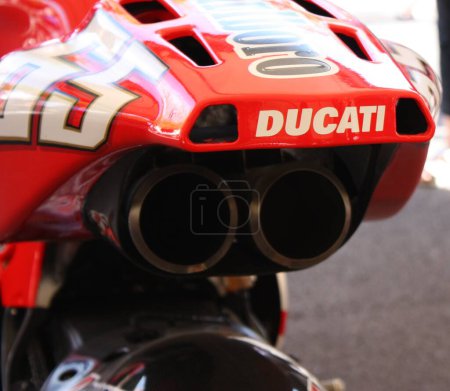 Photo for Ducati Desmosedici (Loris Capirossi), close up view - Royalty Free Image