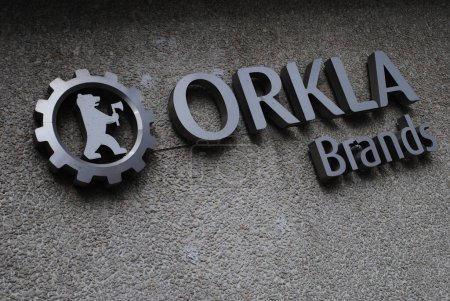 Photo for Orkla Brands logo sign - Royalty Free Image