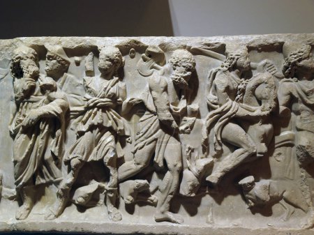 Foto de Arte etrusco antiguo en el museo - Imagen libre de derechos