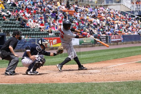 Téléchargez les photos : "Indianapolis Indians Andy Marte ". Concept de jeu de baseball - en image libre de droit