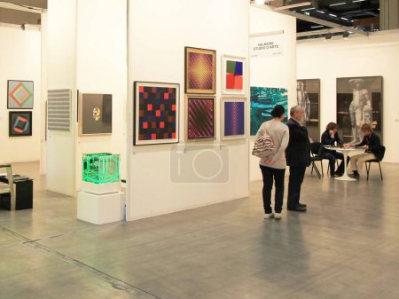 Photo for MiArt, international exhibition of modern and contemporary art - Royalty Free Image