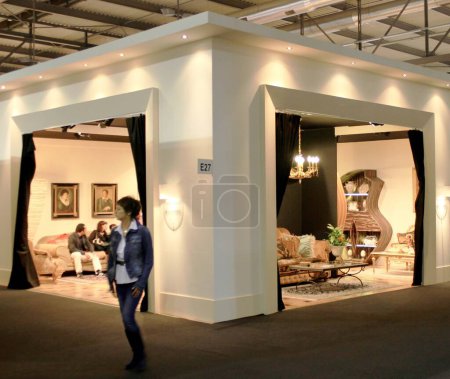 Photo for Salone del Mobile, international furnishing accessories exhibition - Royalty Free Image