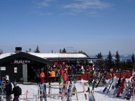 Photo for Ski resort at winter in Scandinavia - Royalty Free Image