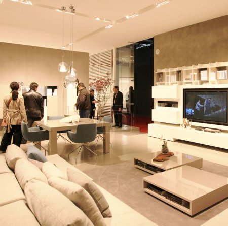 Photo for Salone del Mobile 2011, international furnishing accessories - Royalty Free Image