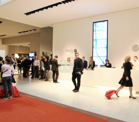 Foto de Salone del Mobile 2011, feria internacional de accesorios de decoración - Imagen libre de derechos