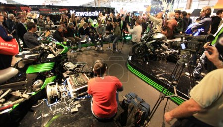 Foto de EICMA, Exposición Internacional de Motocicletas - Imagen libre de derechos