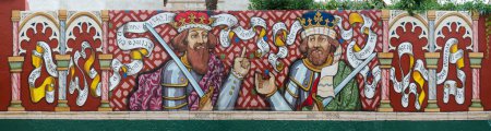 Téléchargez les photos : Le roi Afonso XI et son fils le roi Pedro Ier - en image libre de droit
