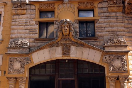 Photo for Art Nouveau period facade of the building - Royalty Free Image