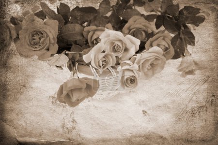 Photo for Vintage flowers close-up view - Royalty Free Image