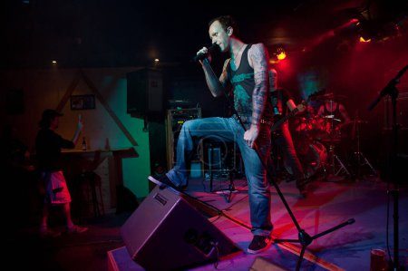 Photo for Hellhaven performing at the stage - Royalty Free Image