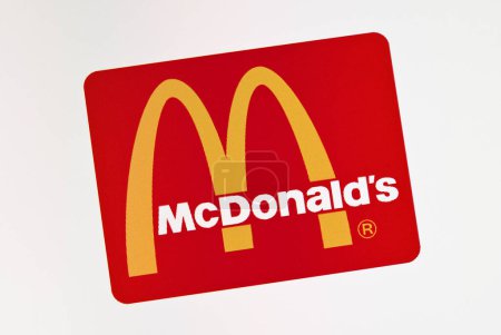 Photo for Mcdonald 's logo in a fast food store - Royalty Free Image