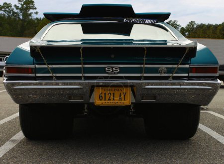 Photo for Back view of retro car - Royalty Free Image