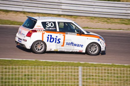 Photo for Niels Langeveld In his Suzuki Swift - Royalty Free Image