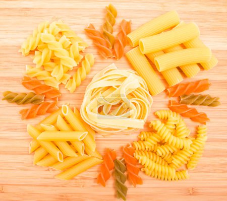 Foto de Close-up shot of delicious italian pasta - Imagen libre de derechos