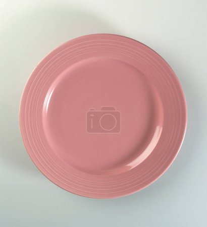 Photo for Pink plate, colorful illustration - Royalty Free Image