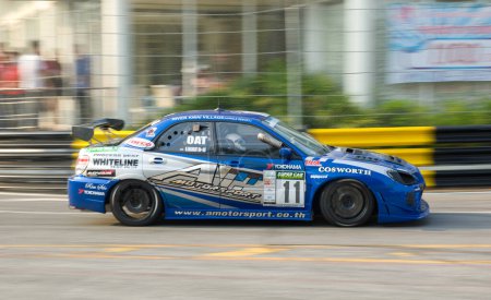 Photo for Car racing during Bang Saen Speed Festival in Thailand on February 5, 2012. - Royalty Free Image