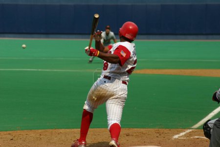 Photo for "Scranton Wilkes Barre Red Barons' batter batter. Baseball Game Concept - Royalty Free Image
