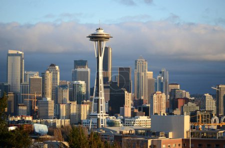 Foto de Horizonte de Seattle en Estados Unidos - Imagen libre de derechos