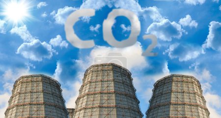 Photo for Concept of carbon dioxide - 2 2 - co 2 - emissions - Royalty Free Image