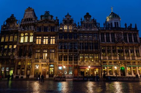 Photo for Ornate buildings of Grand Place, Brussels - Royalty Free Image