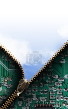 Photo for Technology And Ecology concept background - Royalty Free Image