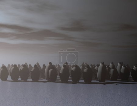 Téléchargez les photos : Pingouins à la nature sauvage, prise de vue de jour - en image libre de droit