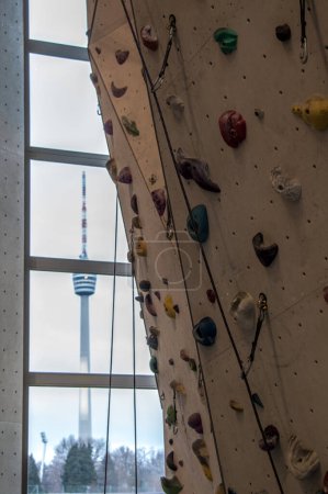 Photo for Climbing Wall in Stuttgart venue - Royalty Free Image