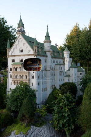 Photo for Neuschwanstein Castle built out of Lego bricks - Royalty Free Image